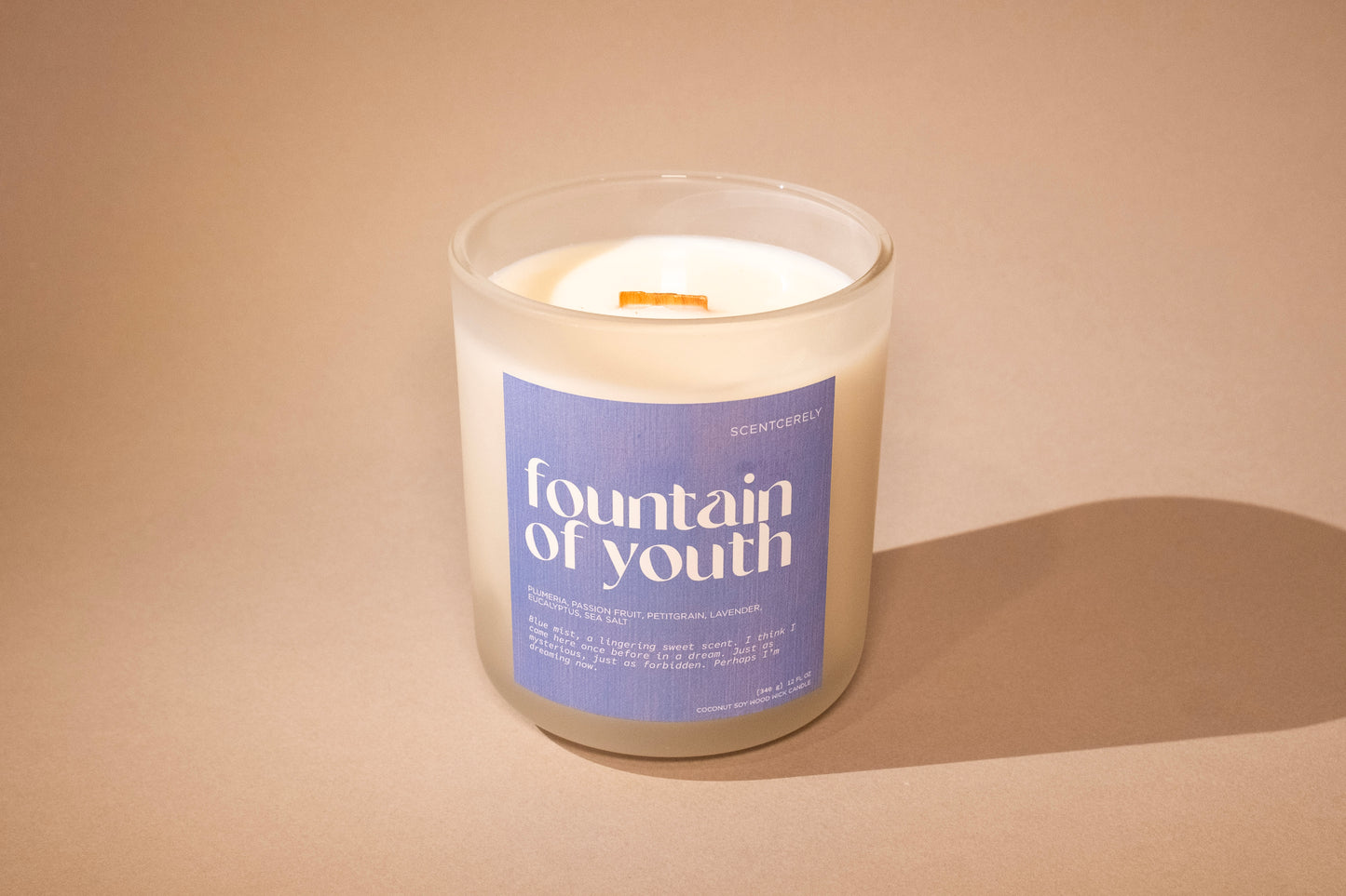 fountain of youth wood wick candle