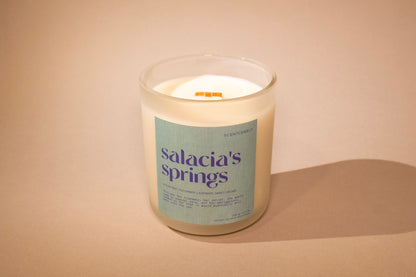 salacia's springs wood wick candle