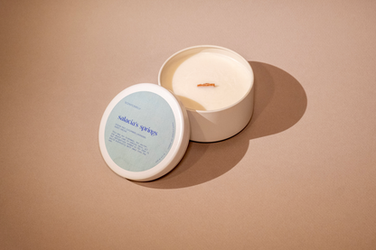 salacia's springs wood wick candle